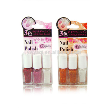 3pcs/set 6ml bouchon coloré 15ml Long durable populaire propre couleur Private Label vernis à ongles